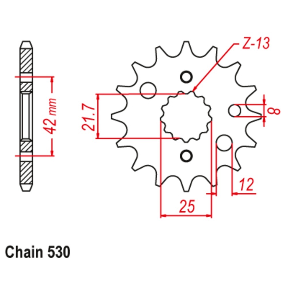 EK Chain Sprocket Kit for Kawasaki KZ550C LTD 1980-1983 16T