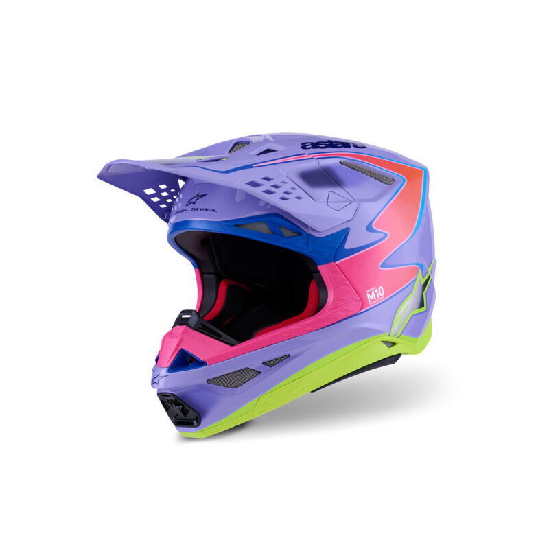 Alpinestars Helmet SM10 Jett Lawrence R01 Purple Fluro Pink Fluro