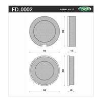 Newfren 1-FD0002-BT Brake Pads Tour Organic
