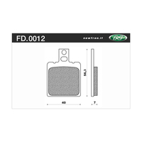 Newfren Front Brake Pads for Ducati 650 INDIANA 1986 >Tour Organic