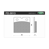 Newfren Rear Brake Pads for Ducati 900 GTS 1975-1976 >Tour Organic