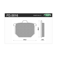 Newfren 1-FD0016-BT Brake Pads Tour Organic