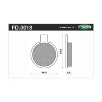 Newfren 1-FD0018-BT Brake Pads Tour Organic