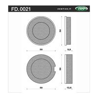 Newfren 1-FD0021-BT Brake Pads Tour Organic