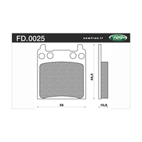 Newfren 1-FD0025-BT Brake Pads Tour Organic