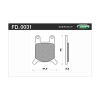 Newfren 1-FD0031-BT Brake Pads Tour Organic