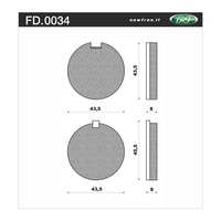 Newfren 1-FD0034-BT Brake Pads Tour Organic