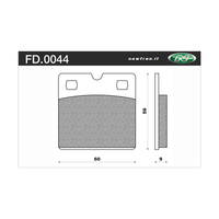 Newfren 1-FD0044-BT Brake Pads Tour Organic