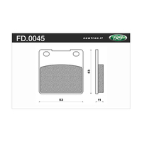 Newfren 1-FD0045-BT Brake Pads Tour Organic