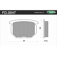 Newfren 1-FD0047-TS Brake Pads Tour Sintered