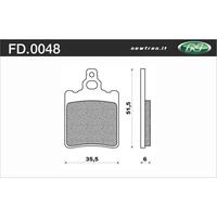 Newfren 1-FD0048-BT Brake Pads Tour Organic