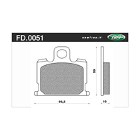 Newfren Front Brake Pads for Yamaha XJ750R 1981-1984 >Tour Organic