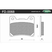 Newfren Front Brake Pads for Yamaha FJ1200 1986-1987 >Tour Organic