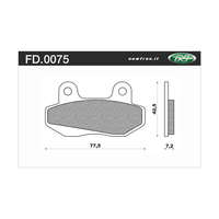 Newfren 1-FD0075-BT Brake Pads Tour Organic
