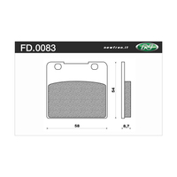 Newfren Front Brake Pads for Suzuki VS750 1985-1991 >Tour Organic