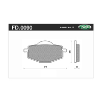 Newfren Rear Brake Pads for Yamaha XT600Z TENERE 1988-1989 >Off Road Sintered
