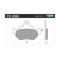 Newfren Front Brake Pads for Suzuki VL250 INTRUDER 2000-2018 >Tour Organic