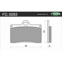 Newfren 1-FD0093-BT Brake Pads Tour Organic