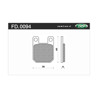 Newfren Front Brake Pads for Peugeot 50 JET FORCE 2003-2005 >Tour Organic