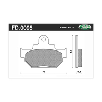 Newfren 1-FD0095-BT Brake Pads Tour Organic