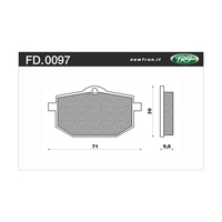 Newfren 1-FD0097-BT Brake Pads Tour Organic