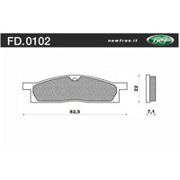 Newfren 1-FD0102-SD Brake Pads Off Road Sintered