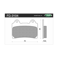 Newfren 1-FD0104-BT Brake Pads Tour Organic