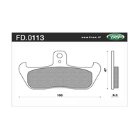 Newfren Front Brake Pads for Husqvarna WR260 1989-1991 >Tour Organic