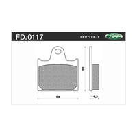 Newfren Rear Brake Pads for Honda VF1000R 1984-1985 >Tour Organic