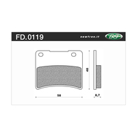 Newfren 1-FD0119-BT Brake Pads Tour Organic