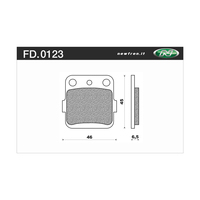 Newfren Rear Brake Pads for Honda ATC200X 1983-1985 >Off Road Organic