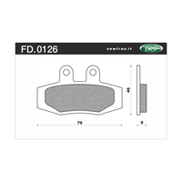 Newfren 1-FD0126-BD Brake Pads Off Road Organic