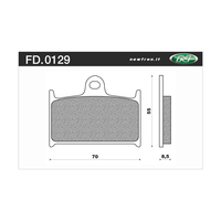 Newfren 1-FD0129-BT Brake Pads Tour Organic