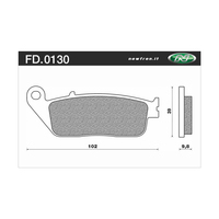 Newfren Rear Brake Pads for Victory HAMMER 1731 2008-2015 >Tour Sintered