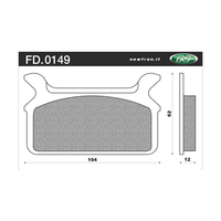 Newfren Rear Brake Pads for Harley 1340 FLHR ROAD KING 1994-1998 >HD Organic