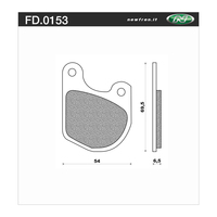 Newfren 1-FD0153-BH Brake Pads HD Organic