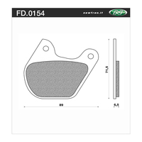 Newfren 1-FD0154-BH Brake Pads HD Organic