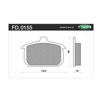 Newfren Rear Brake Pads for Harley 883 SPORTSTER DELUXE XLH 1988-1996 >HD Sint