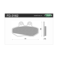 Newfren Front Brake Pads for Derbi 50 SENDA RV 2002-2003 >Tour Organic