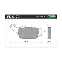 Newfren Rear Brake Pads for Honda CB400 SUPER FOUR 2008-2012 >Tour Organic