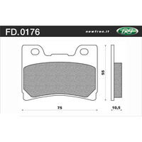 Newfren Front Brake Pads for Yamaha FZR1000 USD 1991-1993 >Tour Organic