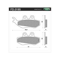 Newfren Front Brake Pads for Piaggio/Vespa GTS 250 GRIMECA 2005-2008 >Tour Org