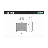 Newfren Rear Brake Pads for Aprilia 50 SCARABEO 2004-2005 >Organic