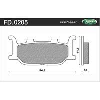Newfren Front Brake Pads for Yamaha FZ6R 2010-2017 >Tour Sintered