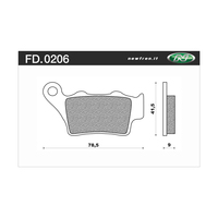 Newfren 1-FD0206-TS Brake Pads Tour Sintered