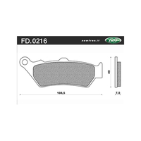 Newfren 1-FD0216-BT Brake Pads Tour Organic