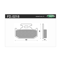 Newfren Rear Brake Pads for Suzuki RM250 1991-1995 >Off Road Organic