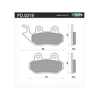 Newfren Front Brake Pads for Bolwell PGO SYM 100 BELLA 2003-2004 >Organic