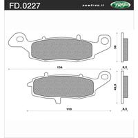 Newfren 1-FD0227-TS Brake Pads Tour Sintered