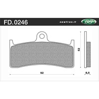 Newfren Front Brake Pads for Buell S3T THUNDERBOLT 1998-2000 >HD Organic